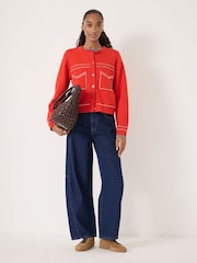 Hush Stitch Detail Cardigan With Wool - Image 2 of 3