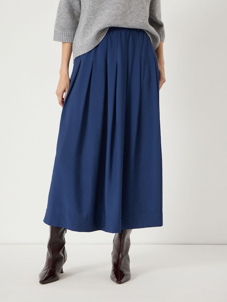 Hush Blue Ivy Pleated Air Flow Midi Skirt - Image 1 of 5