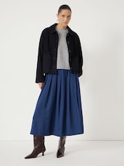 Hush Blue Ivy Pleated Air Flow Midi Skirt - Image 2 of 5