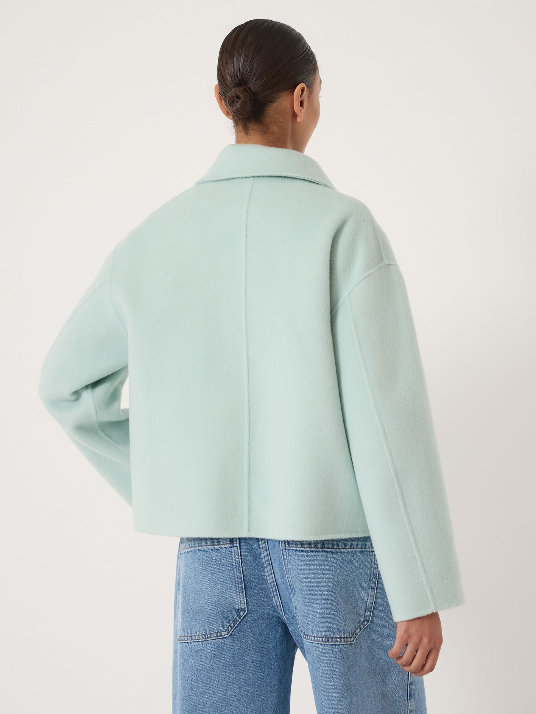 Buy Hush Green Pure Wool Double Faced Jacket from Next USA