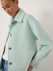 Hush Green Pure Wool Double Faced Jacket - Image 3 of 3
