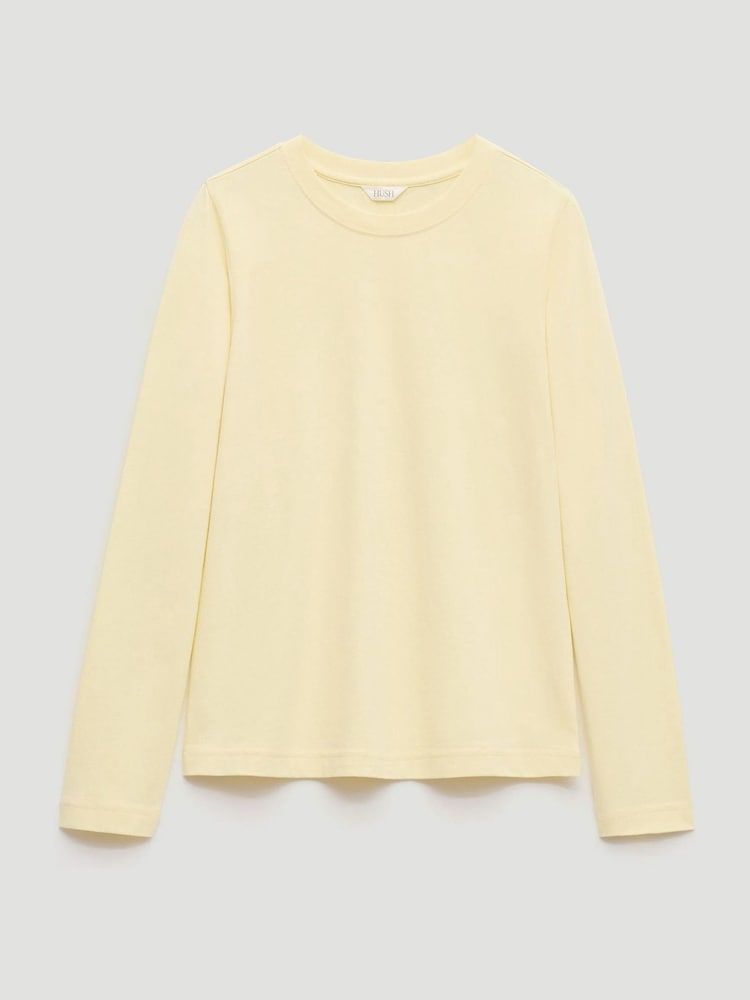 Hush Yellow Slim Long Sleeve T-Shirt - Image 5 of 5