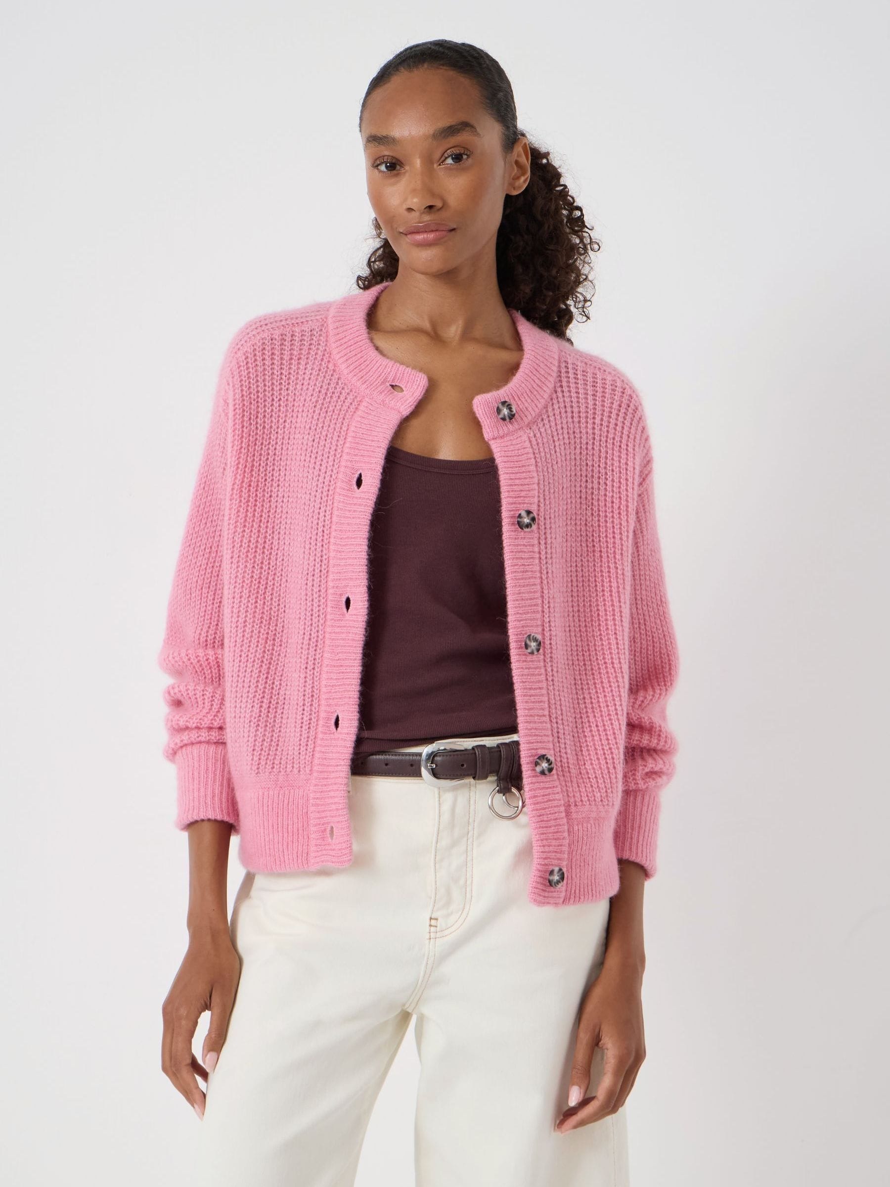 Buy Hush Pink Raven Wool Blend Cardigan from the Next UK online shop