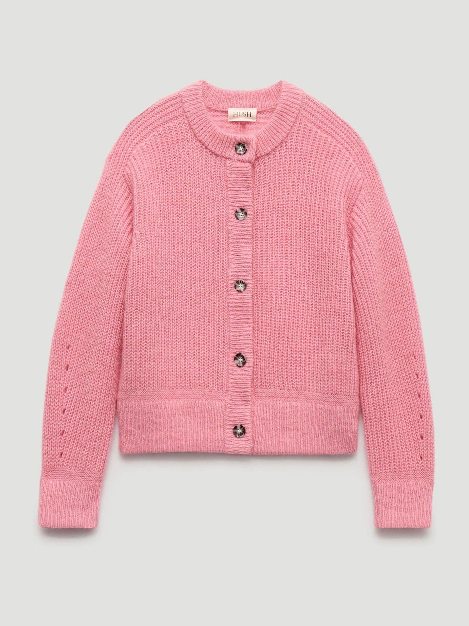 Buy Hush Pink Raven Wool Blend Cardigan from the Next UK online shop
