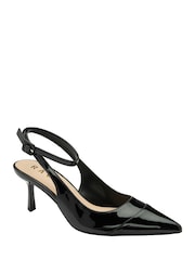 Ravel Black Slingback Court Shoes On A Kitten Heel - Image 1 of 4
