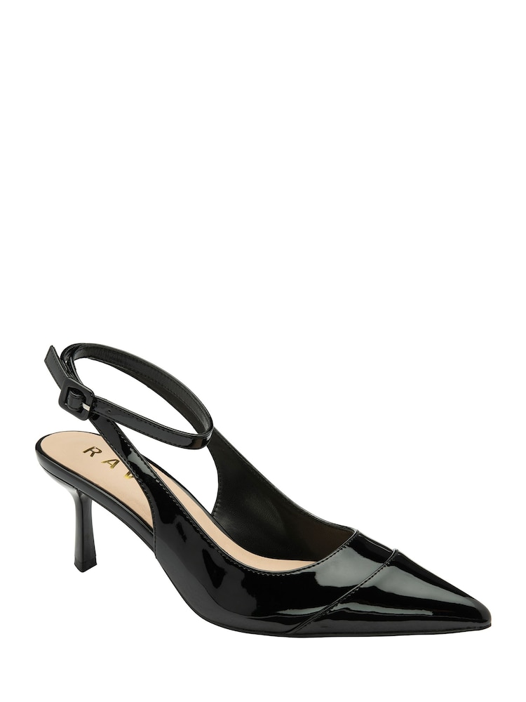 Ravel Black Slingback Court Shoes On A Kitten Heel - Image 1 of 4