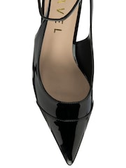 Ravel Black Slingback Court Shoes On A Kitten Heel - Image 4 of 4