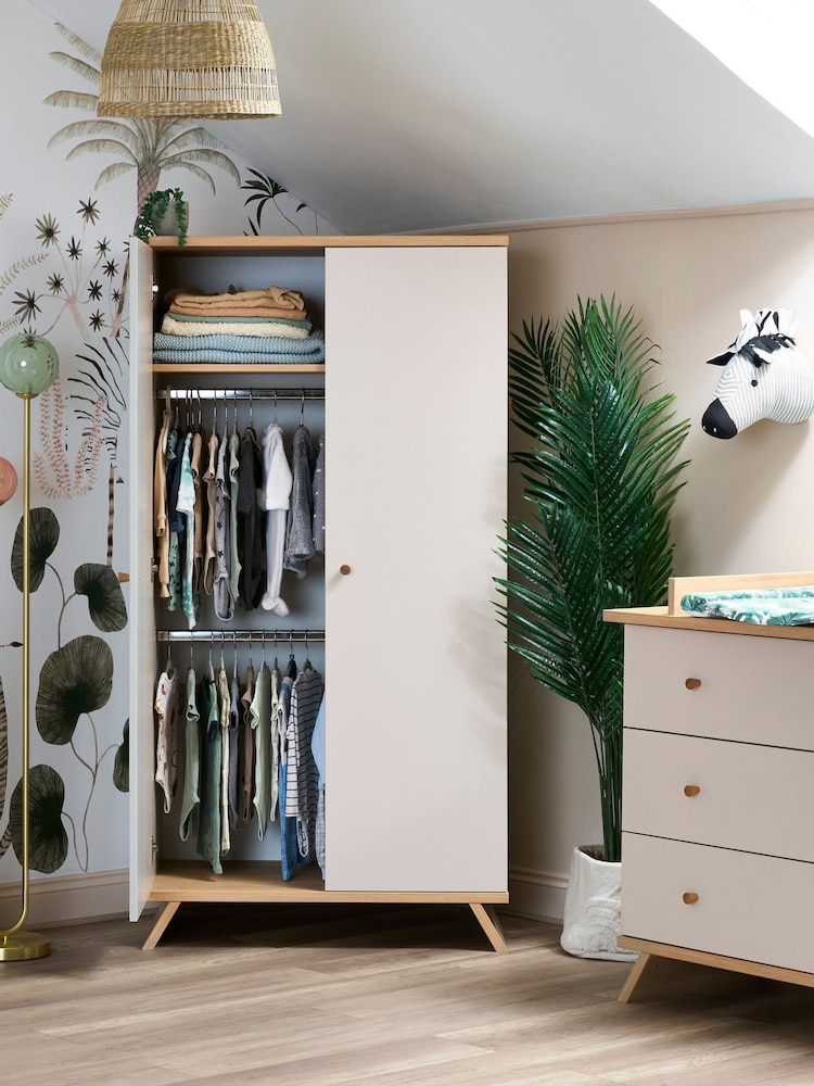 Obaby 3 Piece Latte Thea Nursery Furniture Set - Image 2 of 11