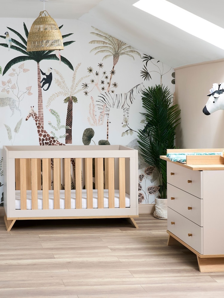 Obaby Latte 2 Piece Thea Nursery Furniture Set - Image 1 of 10