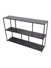 Libra Interiors Charcoal Black Brooks Console Mottled Table - Image 4 of 6