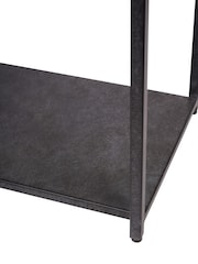 Libra Interiors Charcoal Black Brooks Console Mottled Table - Image 6 of 6