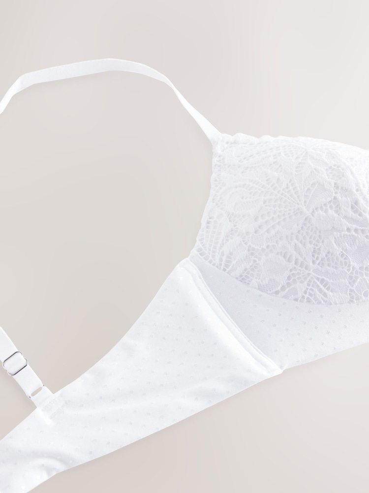 Black/White Pad Non Wire Lace Ultimate Comfort Bras 2 Pack - Image 14 of 14 Black/White Pad Non Wire Lace Ultimate Comfort Bras 2 Pack - Image 14 of 14