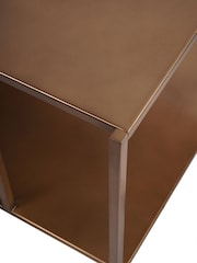 Libra Interiors Brushed Satin Brooks Brushed Champagne Coffee Table - Image 4 of 5