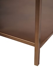 Libra Interiors Brushed Satin Brooks Brushed Champagne Coffee Table - Image 5 of 5
