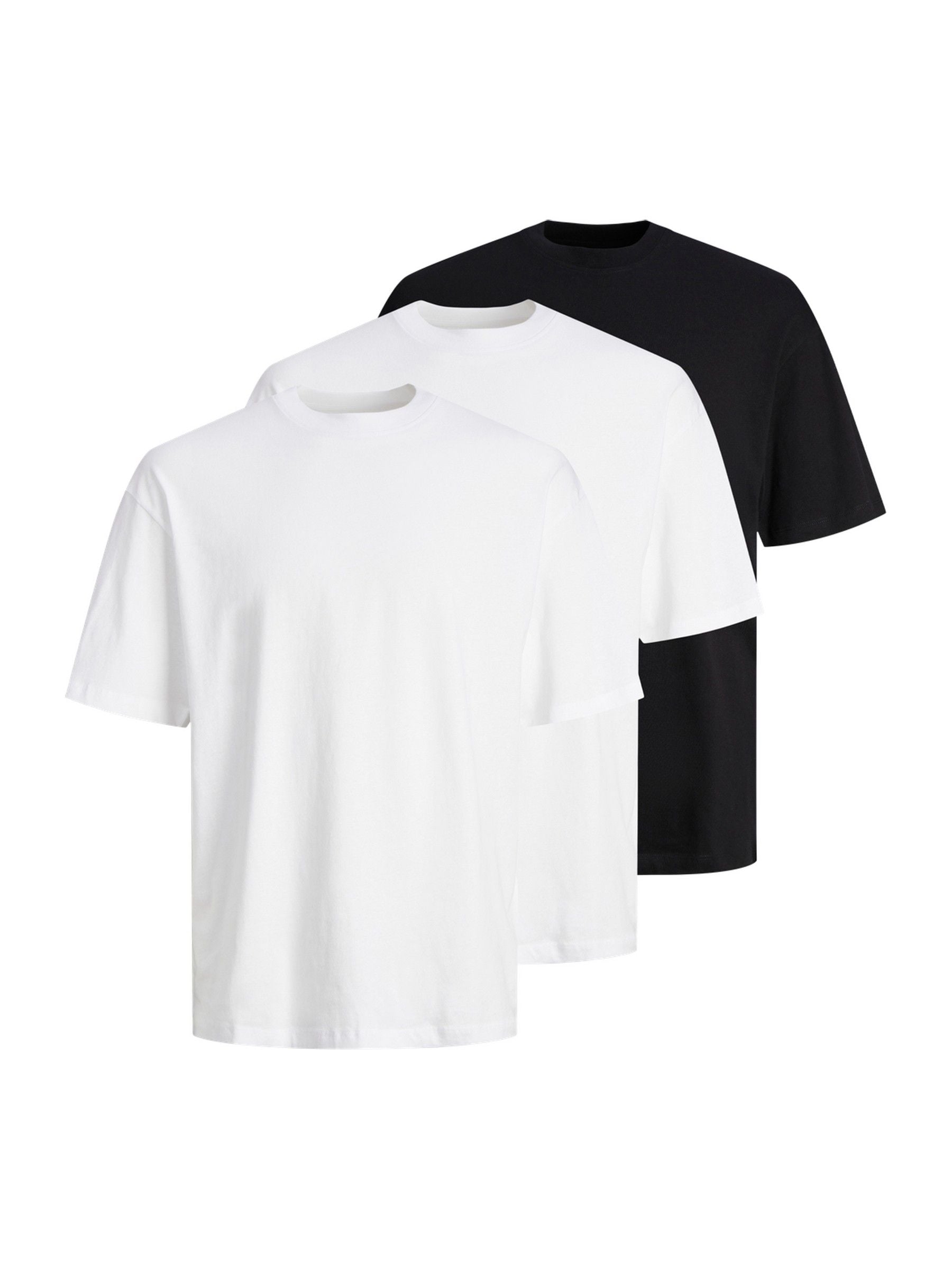 Buy JACK & JONES White Shortsleeve Loose T-Shirts 3 Pack from Next USA
