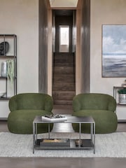 Libra Interiors Charcoal Black Brooks Mottled Coffee Table - Image 2 of 6