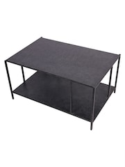 Libra Interiors Charcoal Black Brooks Mottled Coffee Table - Image 4 of 6