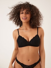 Black/White/Light Pink Pad Non Wire Lace Ultimate Comfort Bras 3 Pack - Image 6 of 19