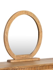 Barker and Stonehouse Natural Mindi Wood Dressing Table And Mirror - Image 7 of 7