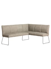 Barker and Stonehouse Natural Faux Leather Left Corner Bench - Image 1 of 6