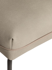 Barker and Stonehouse Natural Faux Leather Left Corner Bench - Image 3 of 6