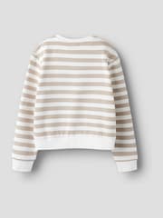 Name It White Stripe Heart Sweatshirt - Image 2 of 3
