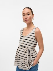 Mamalicious Cream Maternity and Nursing Sleeveless Vest - Image 2 of 5