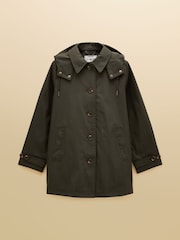 Rainmore Khaki Green Waterproof Button Through Raincoat - Image 10 of 10
