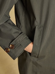Rainmore Khaki Green Waterproof Button Through Raincoat - Image 7 of 10