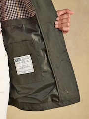 Rainmore Khaki Green Waterproof Button Through Raincoat - Image 9 of 10