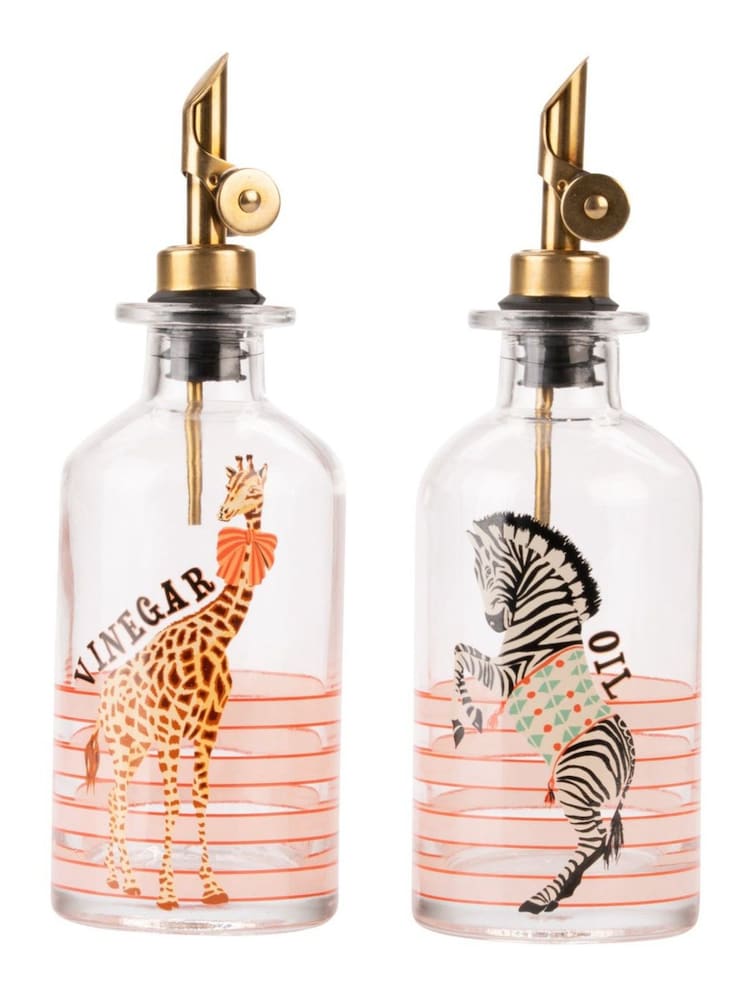 Yvonne Ellen Multi Animal Glass Oil & Vinegar Bottle - Image 1 of 5