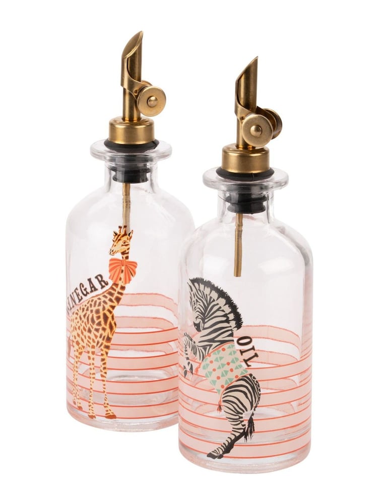 Yvonne Ellen Multi Animal Glass Oil & Vinegar Bottle - Image 2 of 5