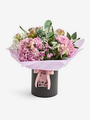Lipsy Lilac Purple Hydrangea & Rose Flower Bouquet in Hatbox - Image 5 of 6