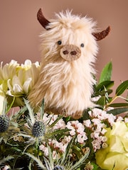 Cream Hamish Fresh Flower Bouquet in Hatbox - Image 2 of 6