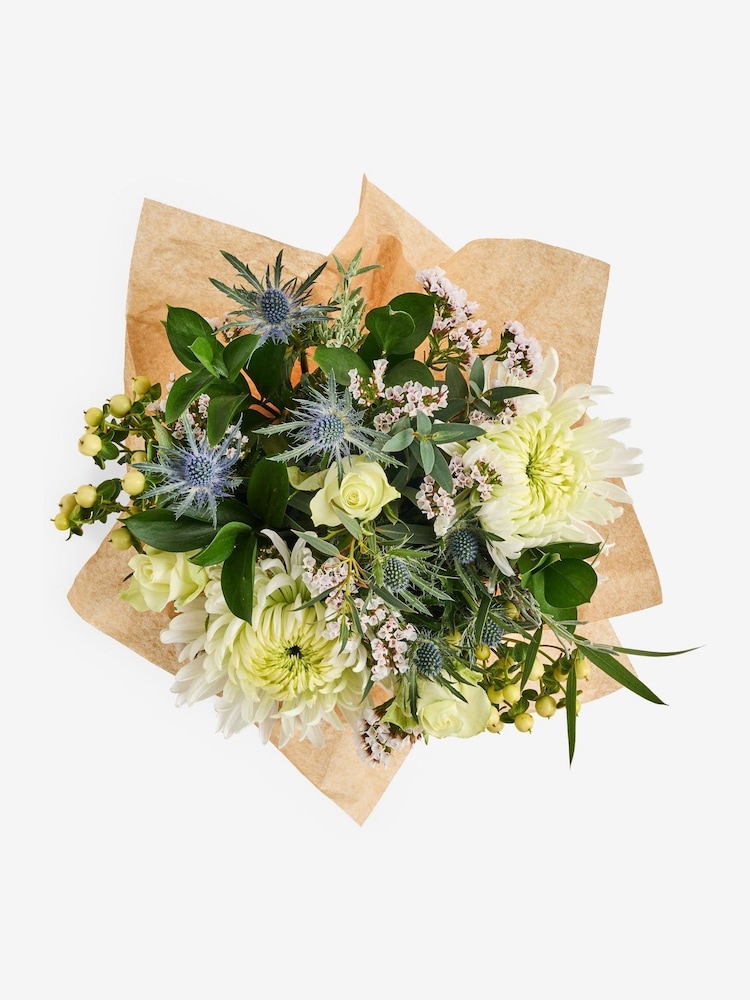 Cream Hamish Fresh Flower Bouquet in Hatbox - Image 6 of 6