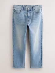 Light Blue Straight Fit Essential Stretch Jeans - Image 8 of 11
