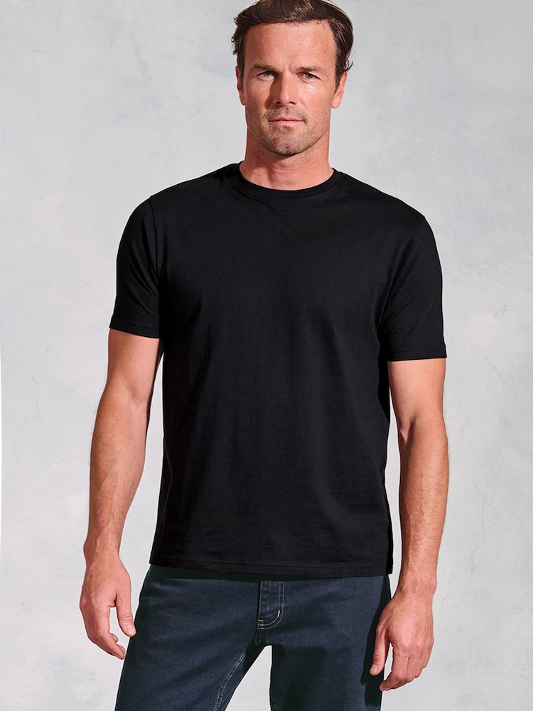 Brook Taverner Black Pure Cotton Jersey T-Shirt - Image 1 of 1
