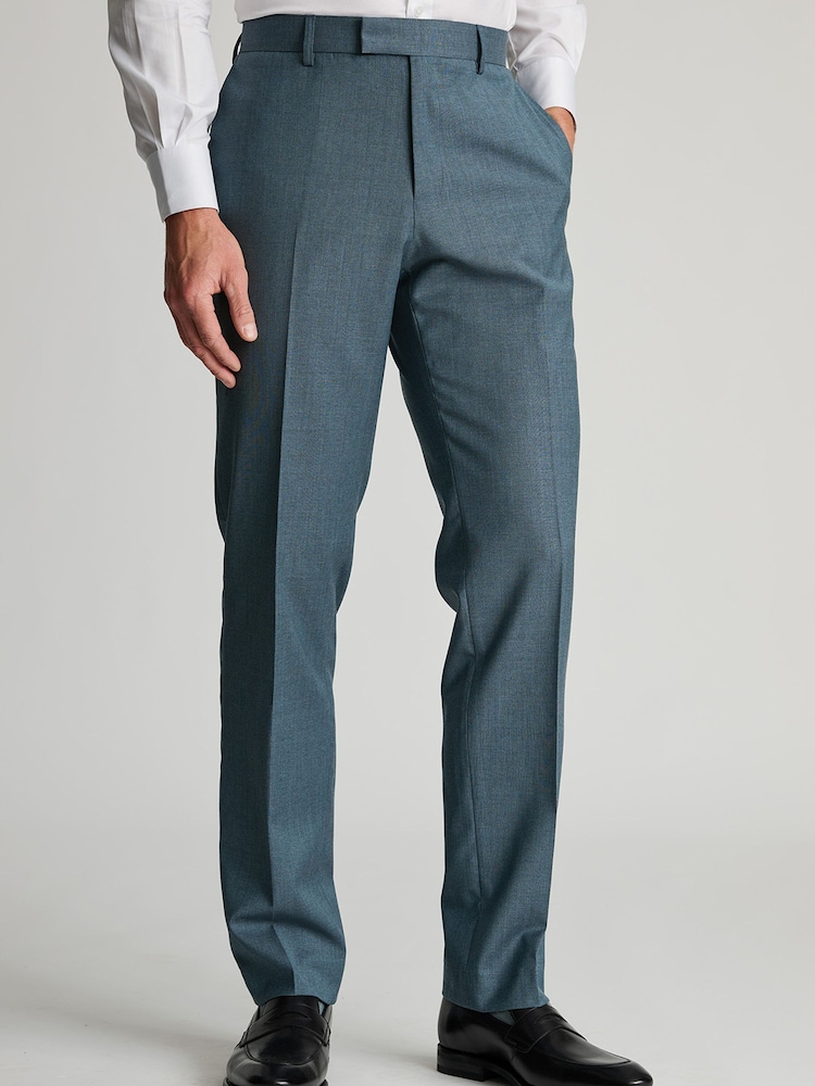Brook Taverner Blue Italian Wool Suit Trousers - Image 1 of 2