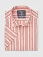 Brook Taverner Pink Short Sleeve Shirt - Image 3 of 5