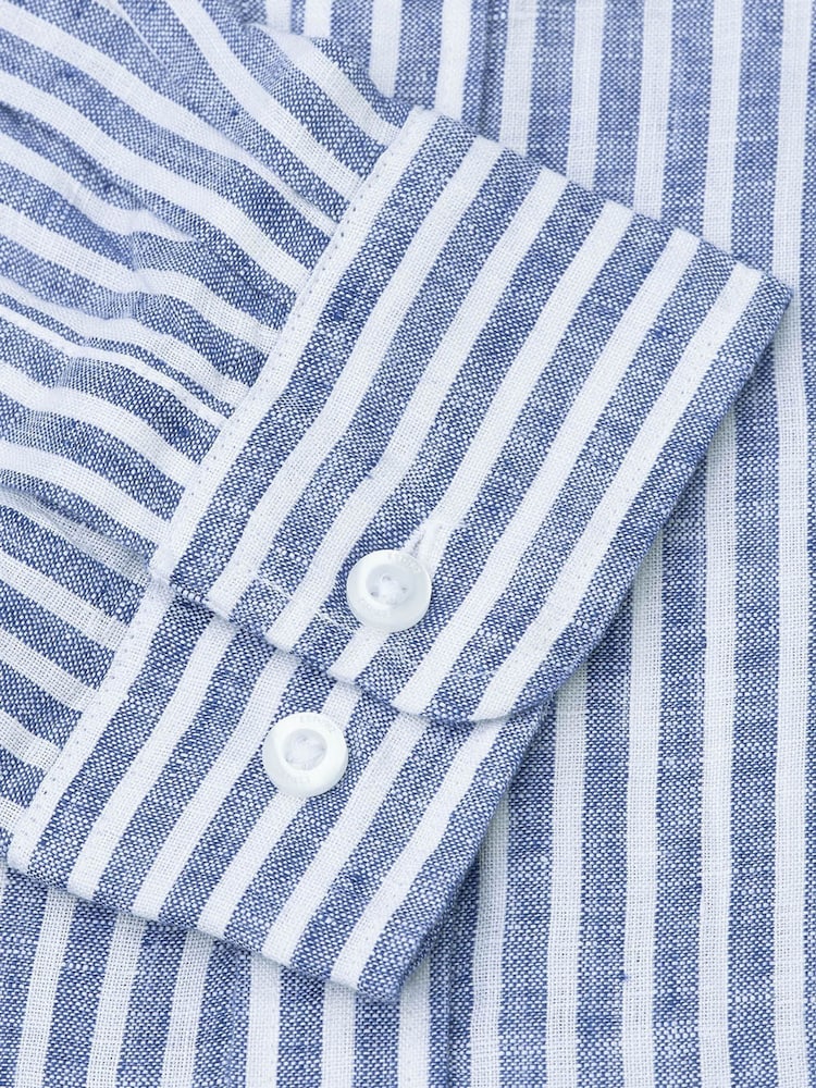 Brook Taverner Navy Blue Lightweight Shirt - Image 9 of 9