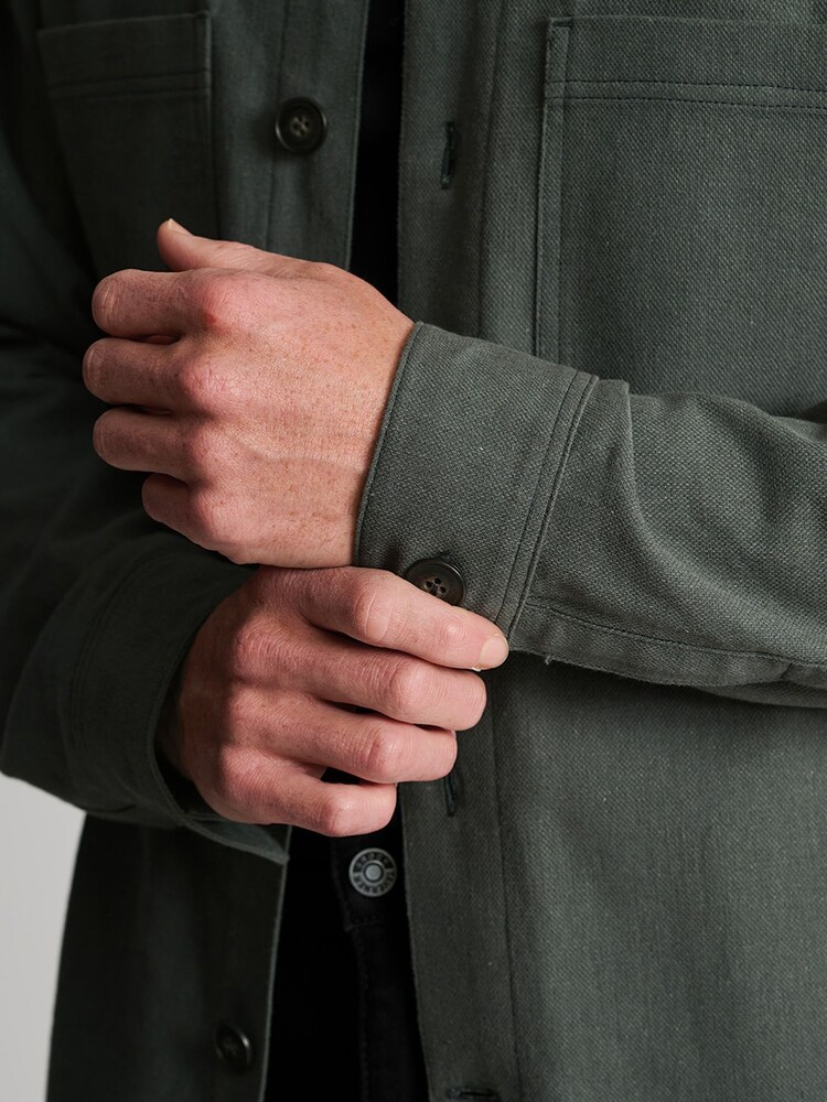 Brook Taverner Green Cotton Overshirt - Image 7 of 7