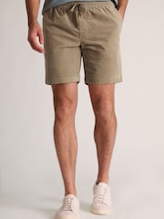 Brook Taverner Natural Corduroy Shorts - Image 1 of 4