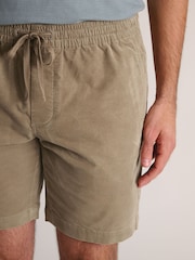 Brook Taverner Natural Corduroy Shorts - Image 3 of 4