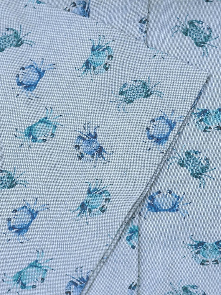 Brook Taverner Blue Print Short Sleeve Shirt - Image 5 of 5