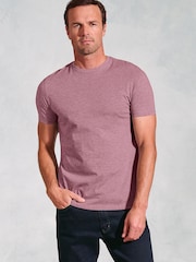 Brook Taverner Purple Pure Cotton Jersey T-Shirt - Image 1 of 3