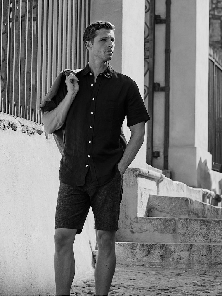 Brook Taverner Blue Short Sleeve Shirt - Image 2 of 2