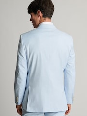 Brook Taverner Blue Textured Suit Jacket - Image 4 of 8