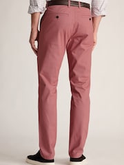 Brook Taverner Pink Tailored Fit Cotton Stretch Chinos - Image 2 of 4