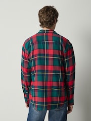 Red Long Sleeve Flannel Shirt - Image 4 of 5
