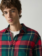 Red Long Sleeve Flannel Shirt - Image 5 of 5